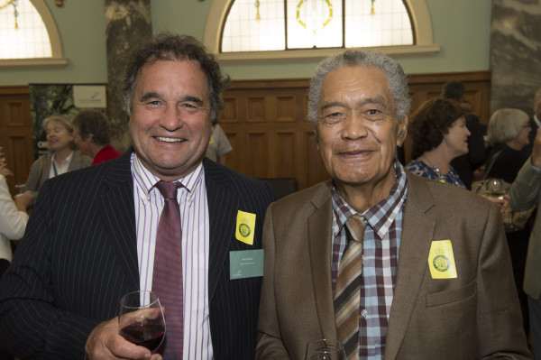 Peter Brown and Peho Tamiana Meihana-Tait at the 2017 Walking Access Outdoor Champion Awards