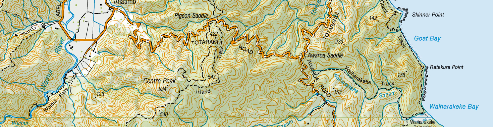 Totaranui Road Map