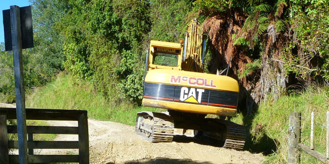 2013 Kapara Track repair Waitotara Road