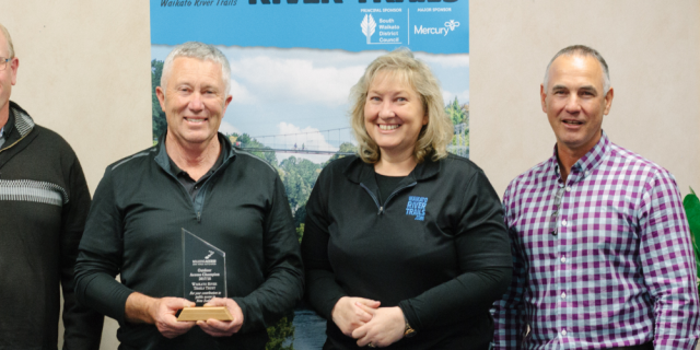 Waikato River Trails Trust, Outdoor Access Champion Award presentation
