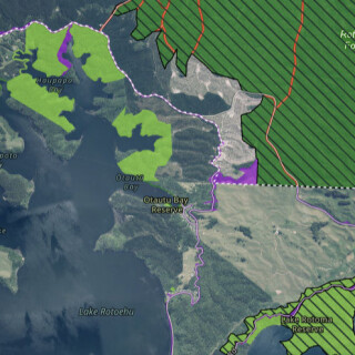 Map example Lake Rotoiti