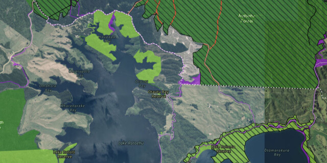 Map example Lake Rotoiti