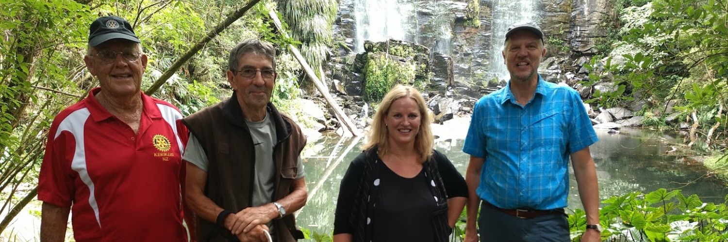 2017 02 03 Wairoa Stream Track walk with Minister Louise Upston Te Wairere Waterfall