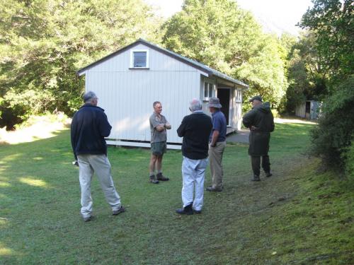 Negotiations at Triplex Hut in Ruahine Forest Park