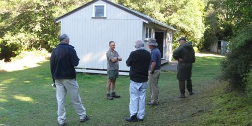 Negotiations at Triplex Hut in Ruahine Forest Park