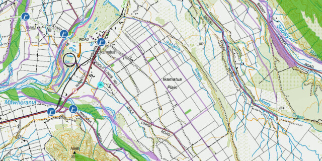 ikamatua plain map