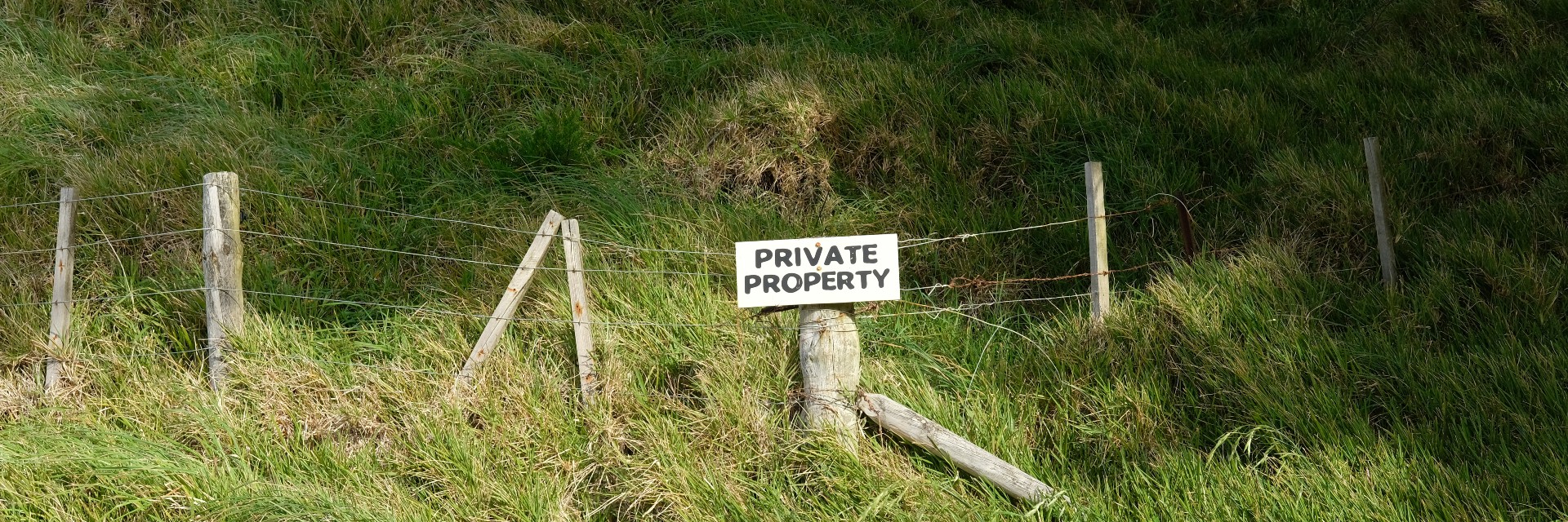 private property fence sign