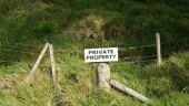 private property fence sign