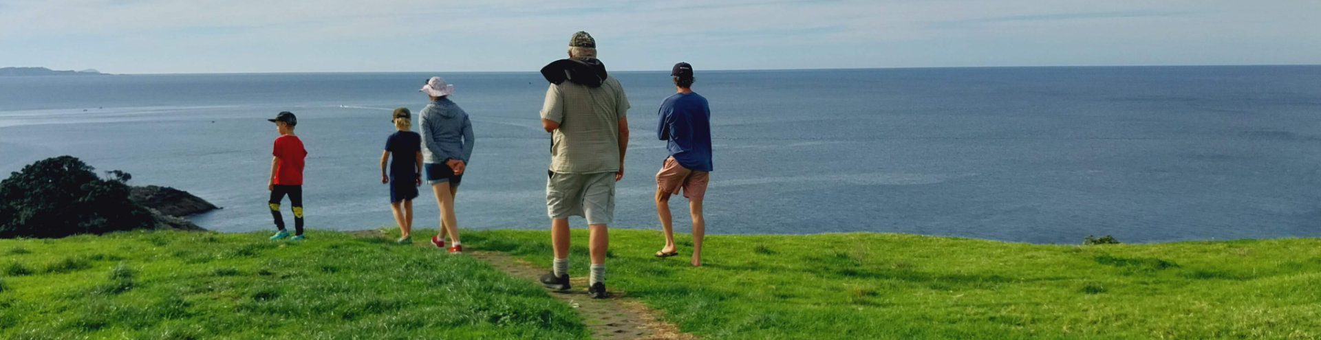 walkers by sea