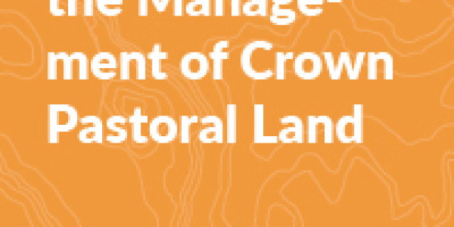 Submission on the Management of Crown Pastoral Land 100