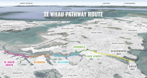 Map of Te Whau Pathway