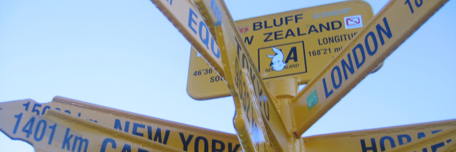 Bluff signpost