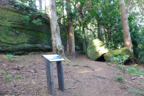 Rock formations in Rooseville Park