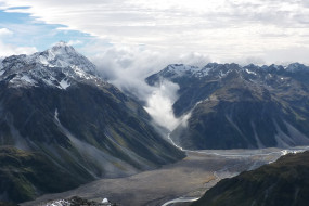 Rakaia River from Butler Saddle New Zealand Aotearoa
