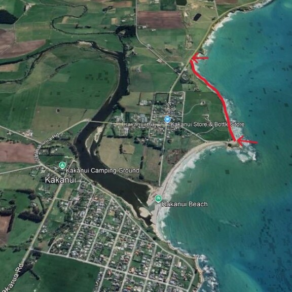 01a Kakanui coast track in red