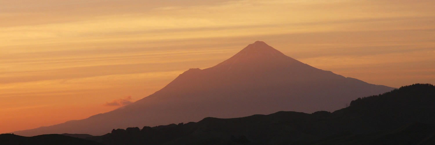 Mt Taranaki sunset